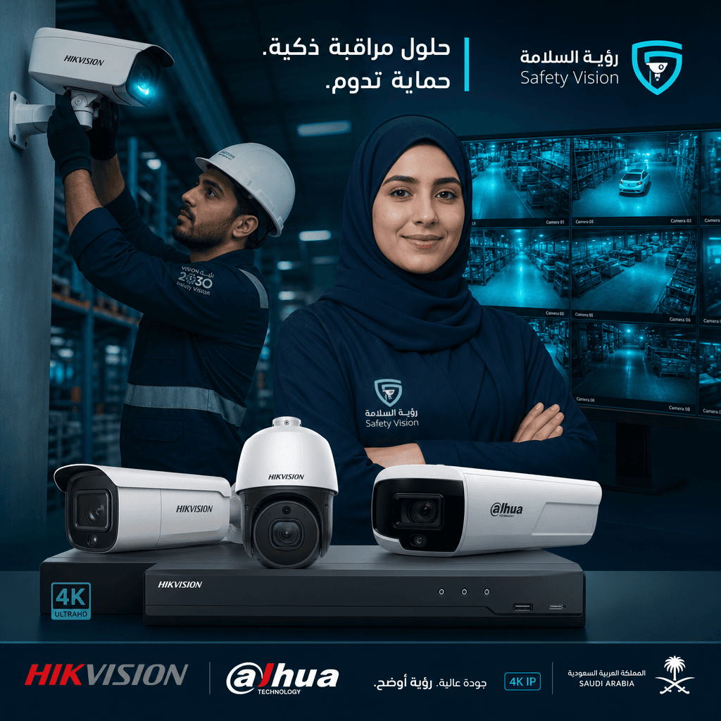 Security & CCTV — IP cameras, NVR & surveillance, supplied in Jeddah, Saudi Arabia